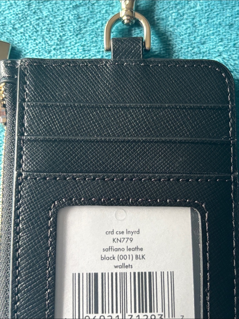 Kate Spade Saffiano Leather ID/Cash/Card Holder with Strap - Picture 11 of 12